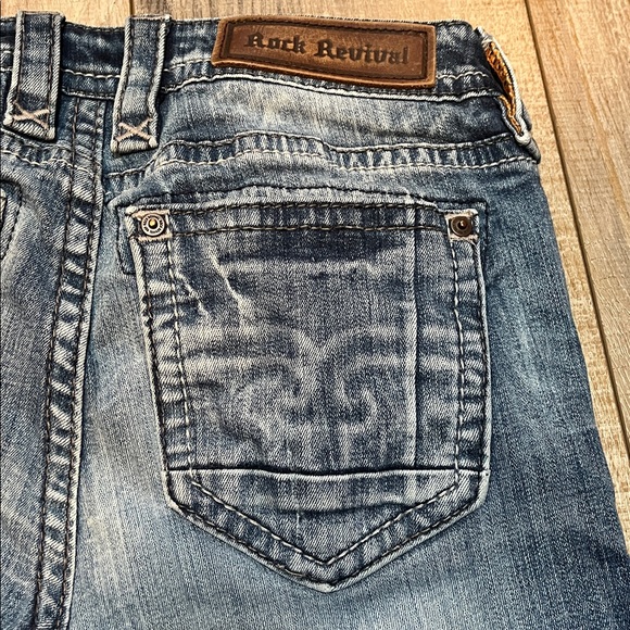 Rock Revival Muna Mid Rise Light Blue Skinny Jeans - Picture 8 of 12